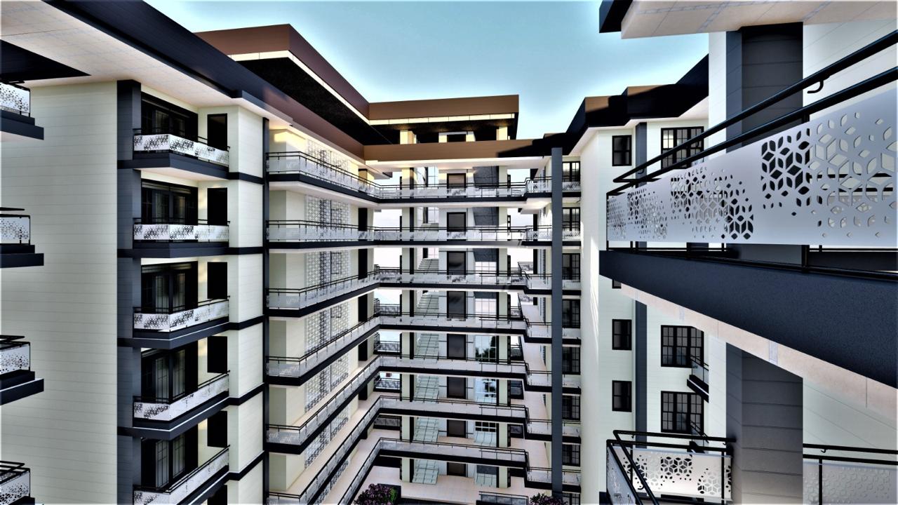 Exterior render of Atlantis Residency