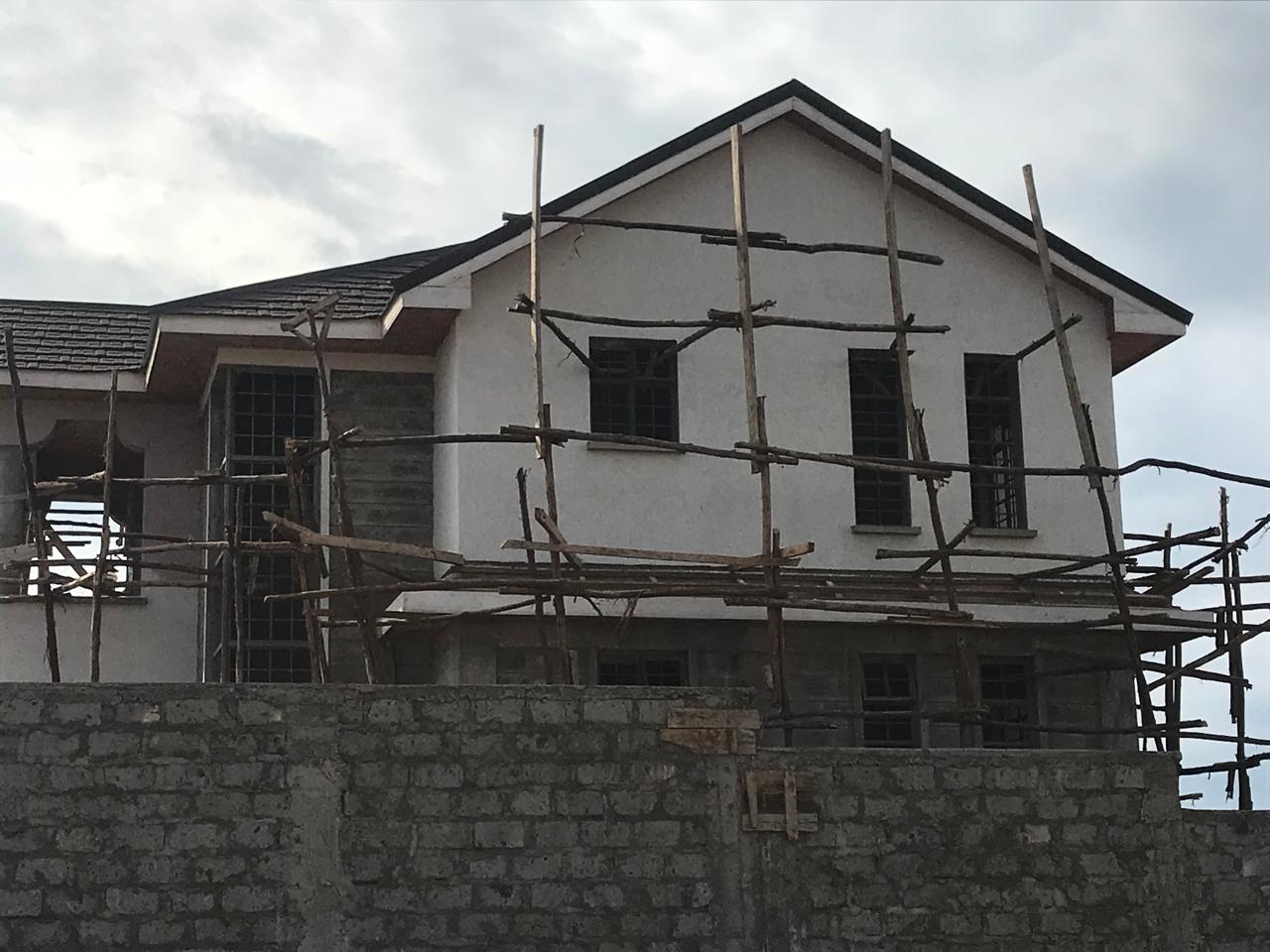 Roofing work on the maisonette